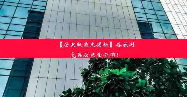 【历史轨迹大揭秘】谷歌浏览器历史全查询！