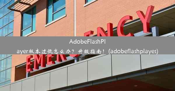 AdobeFlashPlayer版本过低怎么办？升级指南！(adobeflashplayes)