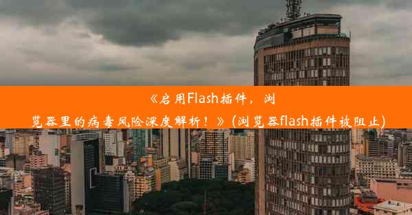 《启用Flash插件，浏览器里的病毒风险深度解析！》(浏览器flash插件被阻止)