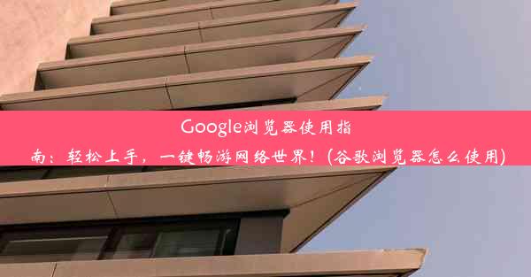 Google浏览器使用指南：轻松上手，一键畅游网络世界！(谷歌浏览器怎么使用)