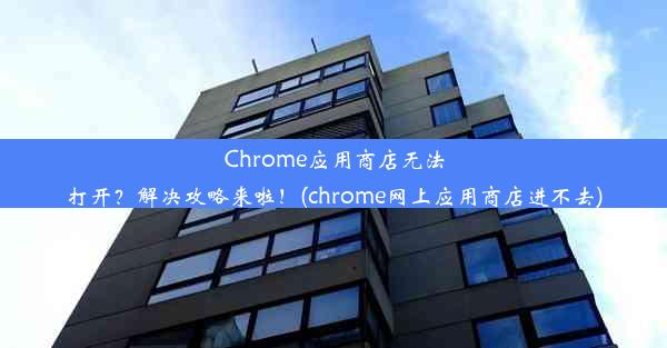 Chrome应用商店无法打开？解决攻略来啦！(chrome网上应用商店进不去)