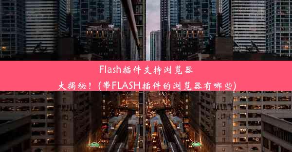 Flash插件支持浏览器大揭秘！(带FLASH插件的浏览器有哪些)