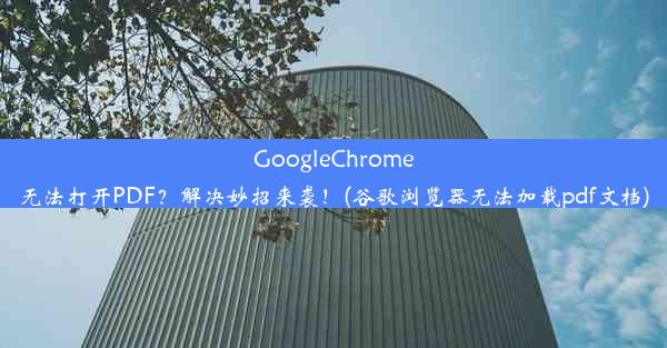 GoogleChrome无法打开PDF？解决妙招来袭！(谷歌浏览器无法加载pdf文档)