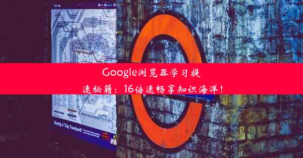 Google浏览器学习提速秘籍：16倍速畅享知识海洋！