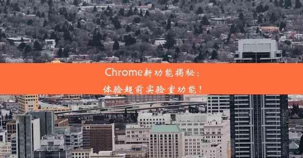 Chrome新功能揭秘：体验超前实验室功能！