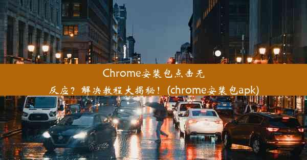 Chrome安装包点击无反应？解决教程大揭秘！(chrome安装包apk)