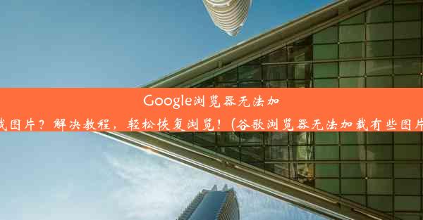 Google浏览器无法加载图片？解决教程，轻松恢复浏览！(谷歌浏览器无法加载有些图片)