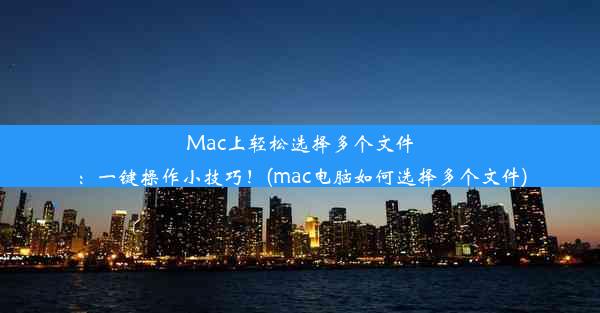 Mac上轻松选择多个文件：一键操作小技巧！(mac电脑如何选择多个文件)