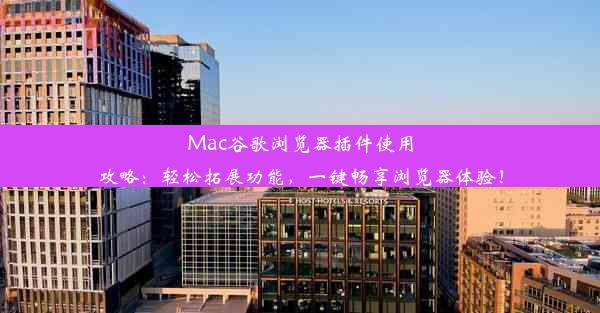 Mac谷歌浏览器插件使用攻略：轻松拓展功能，一键畅享浏览器体验！