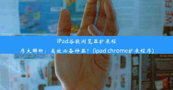 iPad谷歌浏览器扩展程序大解析：高效必备神器！(ipad chrome扩展程序)