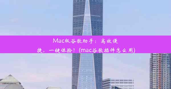 Mac版谷歌助手：高效便捷，一键体验！(mac谷歌插件怎么用)