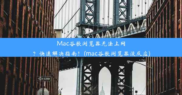 Mac谷歌浏览器无法上网？快速解决指南！(mac谷歌浏览器没反应)