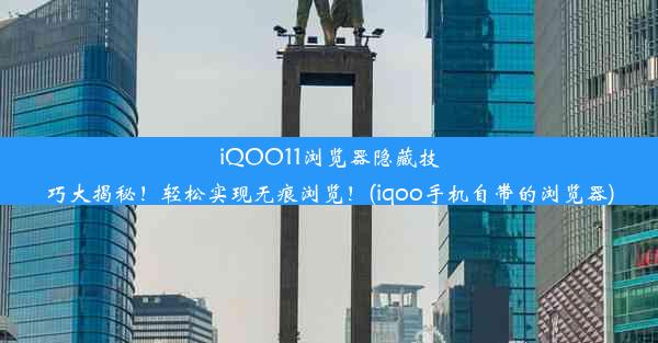 iQOO11浏览器隐藏技巧大揭秘！轻松实现无痕浏览！(iqoo手机自带的浏览器)