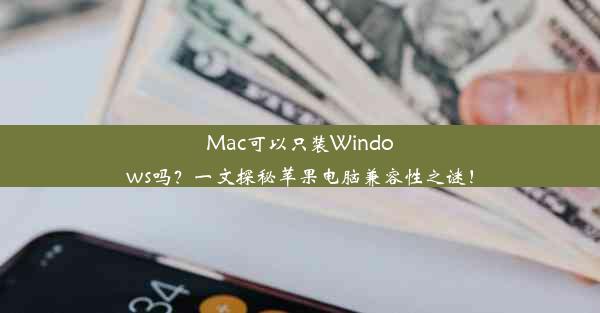 Mac可以只装Windows吗？一文探秘苹果电脑兼容性之谜！