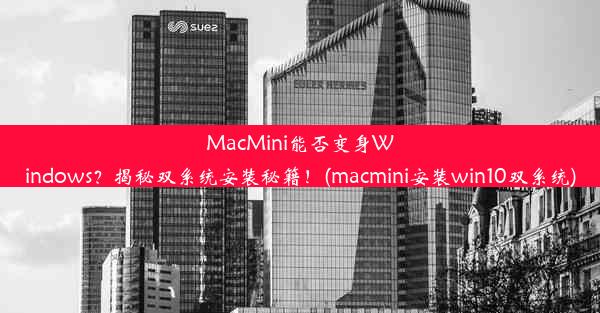 MacMini能否变身Windows？揭秘双系统安装秘籍！(macmini安装win10双系统)