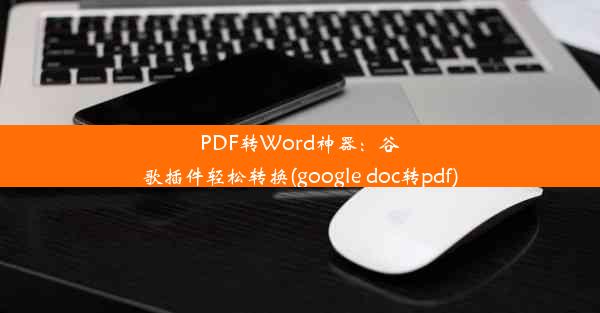 PDF转Word神器：谷歌插件轻松转换(google doc转pdf)