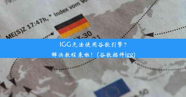 IGG无法使用谷歌引擎？解决教程来啦！(谷歌插件igg)