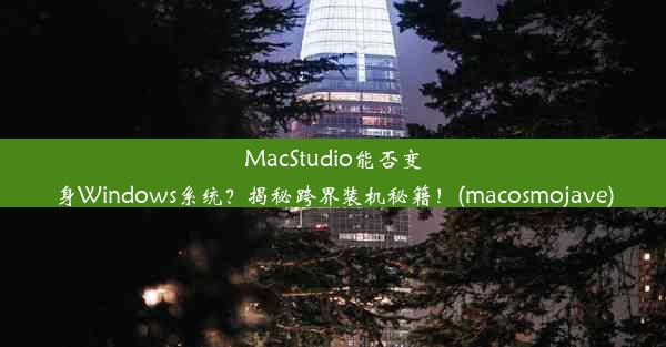 MacStudio能否变身Windows系统？揭秘跨界装机秘籍！(macosmojave)