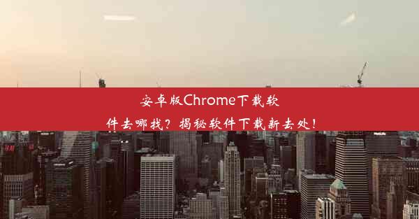 安卓版Chrome下载软件去哪找？揭秘软件下载新去处！