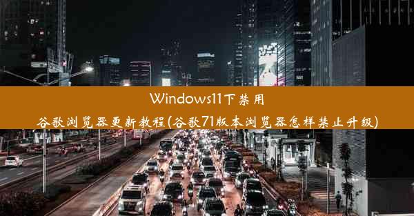 Windows11下禁用谷歌浏览器更新教程(谷歌71版本浏览器怎样禁止升级)