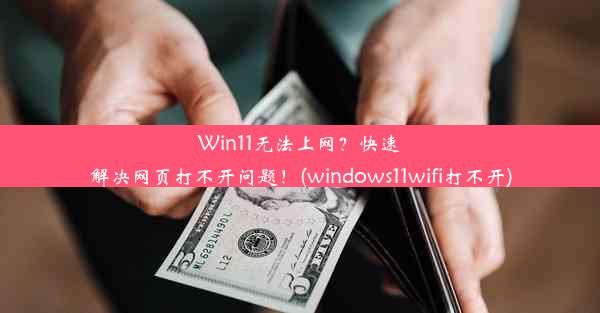 Win11无法上网？快速解决网页打不开问题！(windows11wifi打不开)