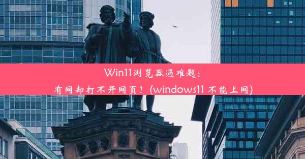 Win11浏览器遇难题：有网却打不开网页！(windows11 不能上网)