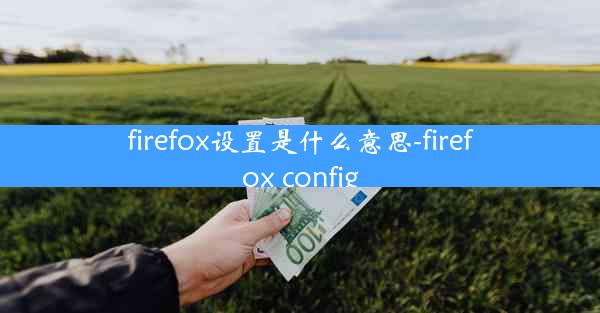 firefox设置是什么意思-firefox config